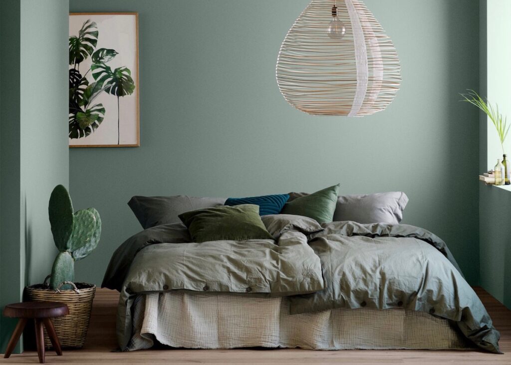 pièce couleur verte sauge