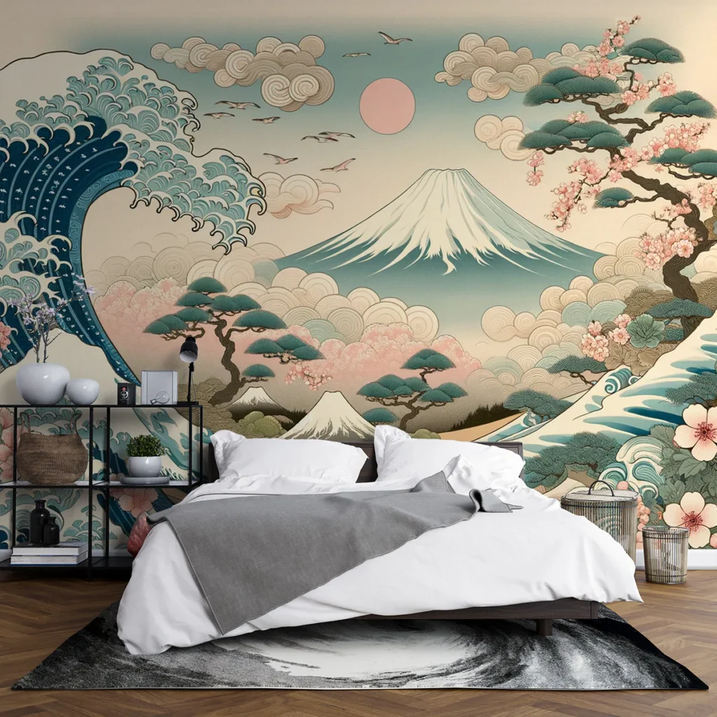 panoramiques XXL inspirés de l'estampe japonaise