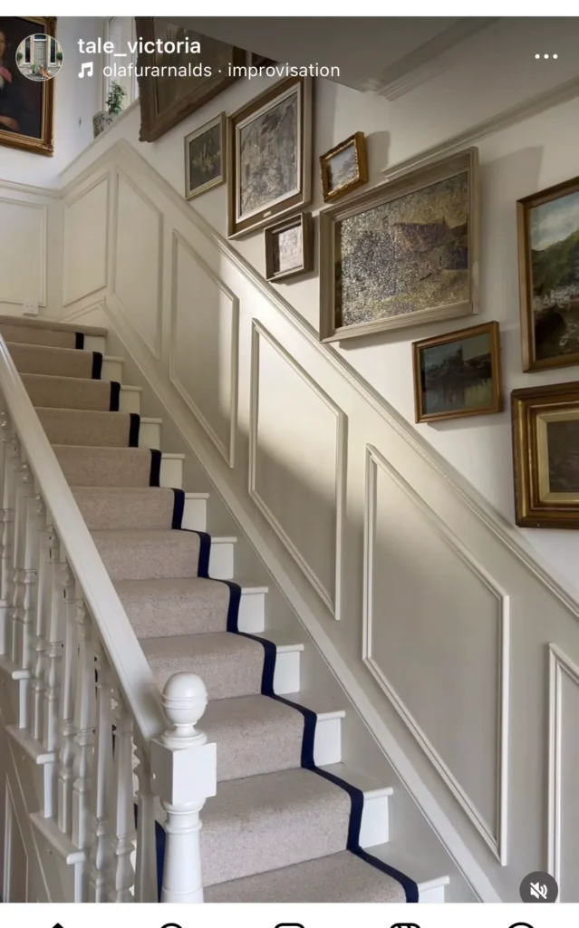 escalier en bois vintage