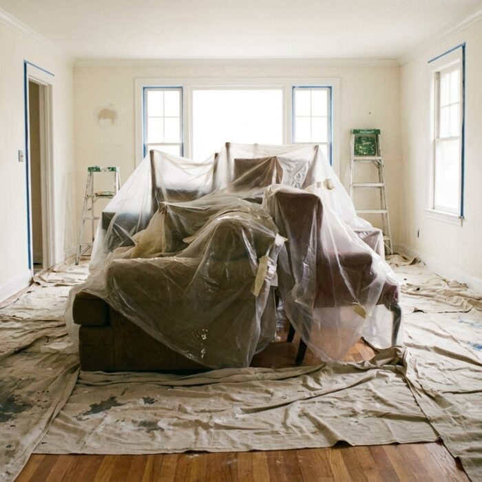 Comment peindre un plafond sans traces et sans se détruire le dos