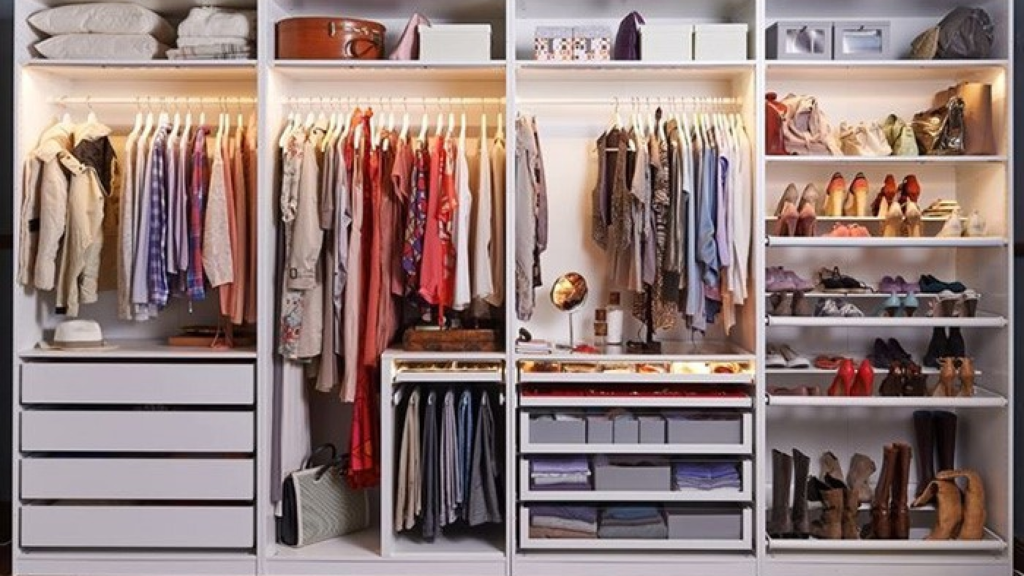 image d'un dressing moderne bien arrangé