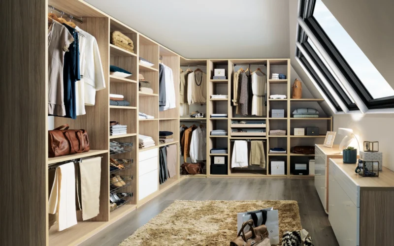 image d'un dressing moderne bien arrangé